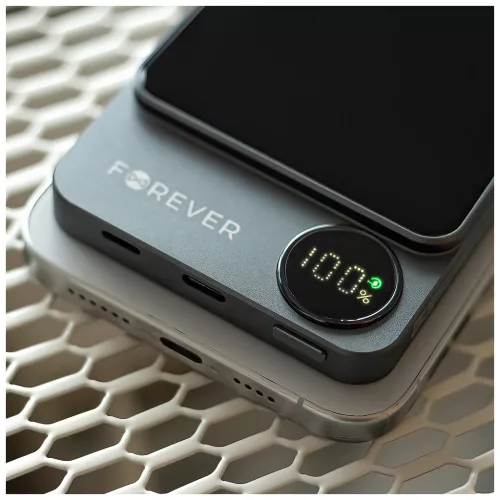 Forever vezeték nélküli powerbank MATB-200 20W PD 5000 mAh mágneses fekete