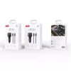 XO BCC17 FM-transzmitter Bluetooth MP3 autós töltő 30W + USB-C–USB-C kábel fekete