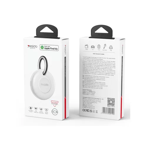 YESIDO Locator EC14 AirTag készülékhez 240 mAh fehér