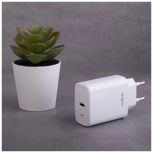 Maxlife MXTC-10-20C PD QC töltő 1x USB-C 20W fehér