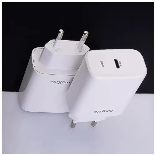 Maxlife MXTC-10-20C PD QC töltő 1x USB-C 20W fehér