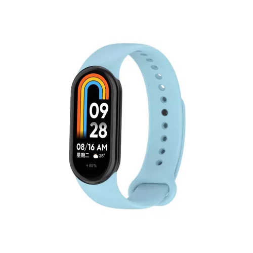 Szilikon szíj Mi Band 8/M8 (9) készülékhez, világoskék