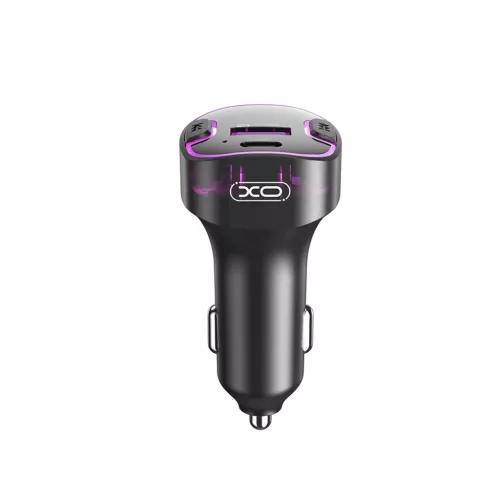 XO BCC12 Bluetooth MP3 FM-transzmitter és autós töltő 3,1A fekete