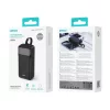BWOO 65W 30000 mAh külső akkumulátor 2x USB-A, 1x USB-C, LCD-kijelzős, fekete
