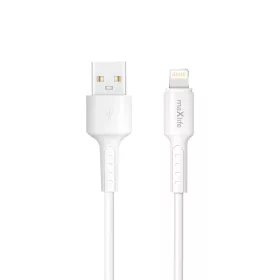 Maxlife MXUC-13 USB-A–Lightning kábel, 1,0 m, 3A, fehér