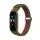 Braided Band szíj Smart Band M5/M6/M7 készülékhez zöld-piros