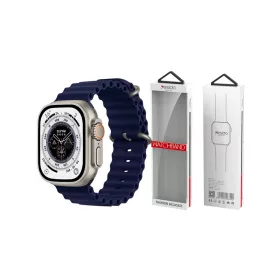   YESIDO WB21 szilikon szíj Apple Watch 38/40/41 mm készülékhez tengerészkék