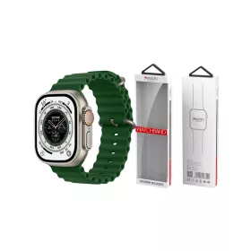   YESIDO WB21 Apple Watch 38/40/41 készülékhez szilikon szíj zöld