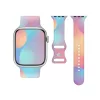 Apple Watch 38/40/41 mm készülékhez szilikon szíj (97+110) szivárvány