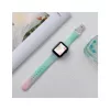 Szilikon szíj Apple Watch 38/40/41 mm készülékhez (97+110 mm) mentazöld
