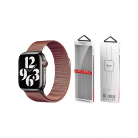   YESIDO WB22 Apple Watch készülékhez mágneses rozsdamentes acél óraszíj (42/44/45/49) rózsaarany