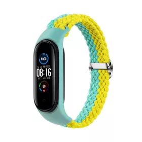   Fonott szíj Smart Band M3/M4/M5/M6 készülékhez, menta-sárga