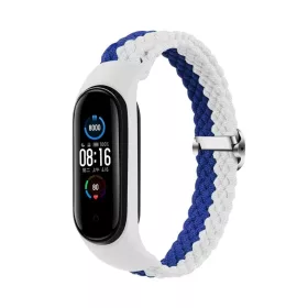   Fonott szíj Smart Band M3/M4/M5/M6 készülékhez fehér-kék