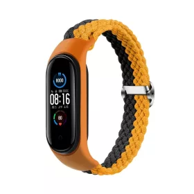   Fonott szíj Smart Band M3/M4/M5/M6 készülékhez narancs-szürke