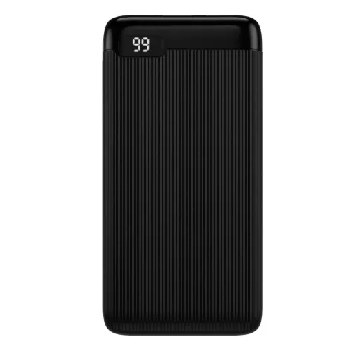Setty hordozható akkumulátor 10000 mAh LCD SPBL-10 fekete
