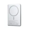 BWOO ultravékony alumínium mágneses powerbank P76 10000 mAh PD 20W digitális kijelzővel és USB-C porttal fekete