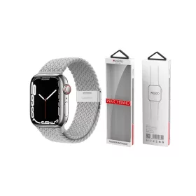   YESIDO WB23 Apple Watch 38/40/41 készülékhez fonott szíj ezüst