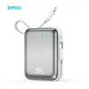BWOO hordozható töltő P77 45W 10000 mAh USB-C és Lightning kábellel, szürke