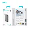 BWOO hordozható töltő P77 45W 10000 mAh USB-C és Lightning kábellel, szürke