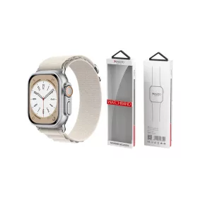   YESIDO WB24 Apple Watch 42/44/45 készülékhez Sport Loop szíj, bézs