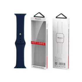   YESIDO WB44 L szilikon szíj iWatch 38/40/41 mm készülékhez (97+132) #47 mélykék