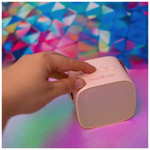 Maxlife Bluetooth karaoke hangszóró MXKS-100 rózsaszín