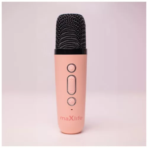 Maxlife Bluetooth karaoke hangszóró MXKS-100 rózsaszín