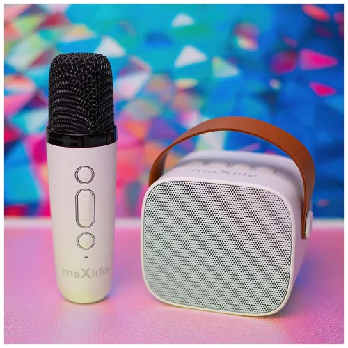 Maxlife Bluetooth karaoke hangszóró MXKS-100 fehér