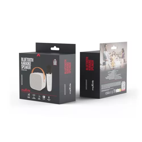 Maxlife Bluetooth karaoke hangszóró MXKS-100 fehér