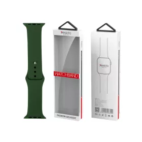   YESIDO WB44 szilikon óraszíj iWatch L 42/44/45 mm készülékhez (97+140 mm) #43 zöld