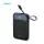 BWOO P80 PD 20W 10000 mAh külső akkumulátor USB-C kábellel és kijelzővel fekete