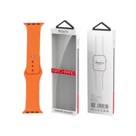   YESIDO WB44 szilikon szíj iWatch S 42/44/45 készülékhez (97+118 mm), narancs