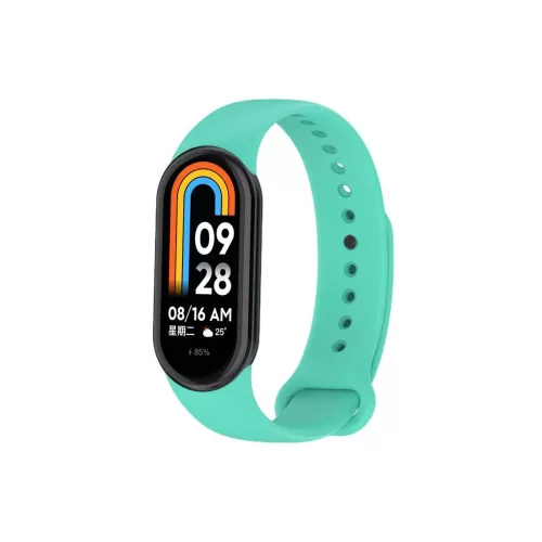 Szilikon szíj Mi Band 8/M8 készülékhez (10), menta