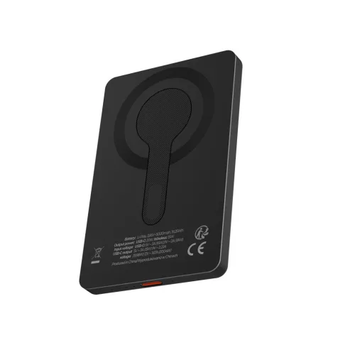 Maxlife vezeték nélküli külső akkumulátor MXPB-05 20W PD 5000 mAh mágneses fekete