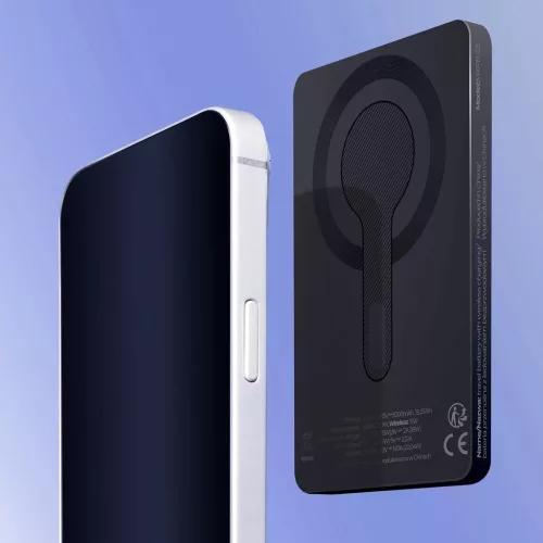 Maxlife vezeték nélküli külső akkumulátor MXPB-05 20W PD 5000 mAh mágneses fekete