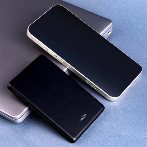 Maxlife vezeték nélküli külső akkumulátor MXPB-05 20W PD 5000 mAh mágneses fekete
