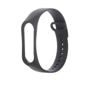 Xiaomi Mi Band 5/6 készülékhez szilikon szíj, fekete