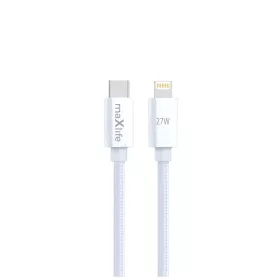 Maxlife MXUC-12 USB-C–Lightning kábel 1,0 m 27W fehér