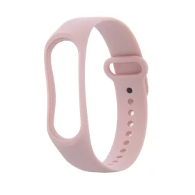   Xiaomi Mi Band 5/6 szilikon szíj készülékhez, púderrózsaszín