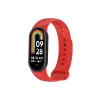 Szilikon szíj Mi Band 8 készülékhez (6 db), piros