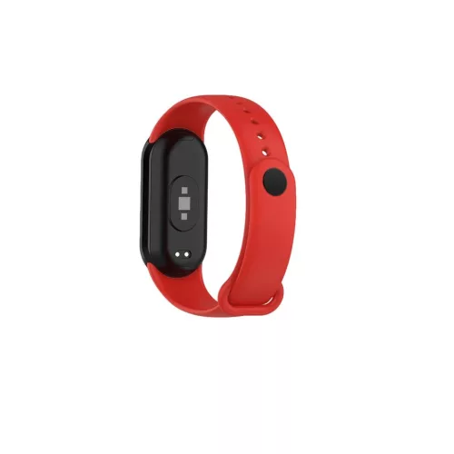 Szilikon szíj Mi Band 8 készülékhez (6 db), piros