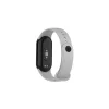 Mi Band 8/M8 (7) készülékhez szilikon szíj, szürke
