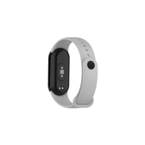 Mi Band 8/M8 (7) készülékhez szilikon szíj, szürke