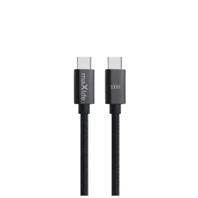 Maxlife MXUC-12 USB-C–USB-C kábel 2,0 m 100W fekete