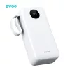 BWOO 22,5W 30000 mAh LCD kijelzős külső akkumulátor, fehér