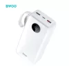 BWOO 22,5W 30000 mAh LCD kijelzős külső akkumulátor, fehér