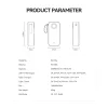 BWOO 22,5W 30000 mAh LCD kijelzős külső akkumulátor, fehér