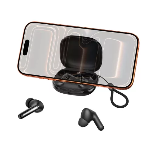 XO Bluetooth fülhallgató G53 TWS ANC + ENC állvánnyal fekete