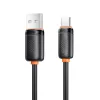 XO NB302 USB–USB-C kábel 1,0m 3A fekete