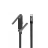 XO NB-Q311 kábel PD USB-C–USB-C 1,5 m 240 W lapos fekete állvánnyal